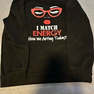 Black Graphic Sweatshirt